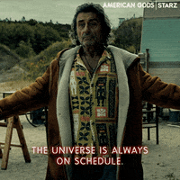 Being Late Ian Mcshane GIF by American Gods