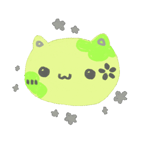 Happy Cat Sticker by Cherie