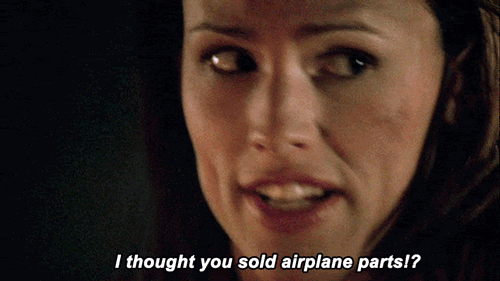 Jennifer Garner I Thought You Sold Airplane Parts Find And Share On Giphy