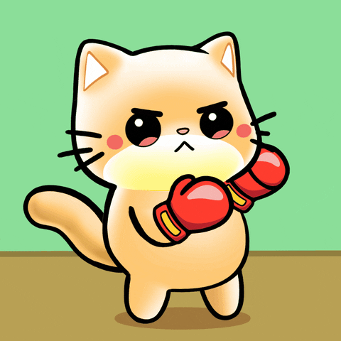 Mochimons fight boxing punch attack GIF