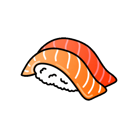 Sushi Eating Sticker