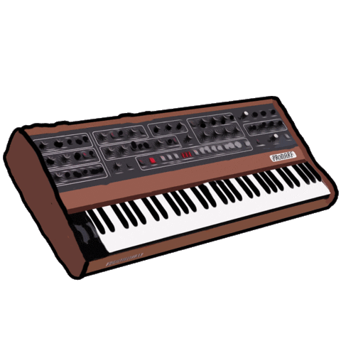 Keyboard Synth Sticker by narfsounds