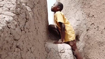 for91days kid climbing ghana african boy GIF