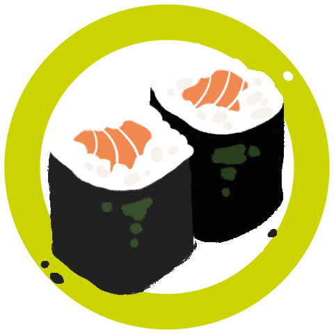 Wasabi Sushi & Bento Sticker