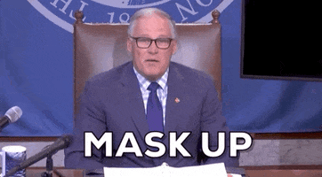 Jay Inslee Face Mask GIF by GIPHY News