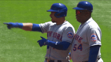 New York Mets Finger Guns GIF by SNY
