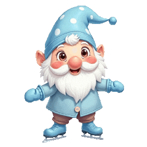 Turning Around Ice Skating Sticker