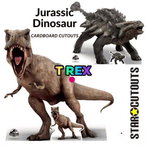 T Rex Dinosaurs GIF by STARCUTOUTSUK
