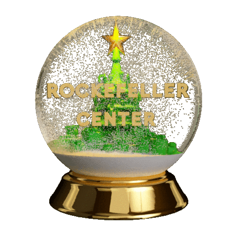 Christmas Snow Sticker by Rockefeller Center