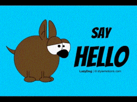 stylemotions hello comics cartoons say hello GIF