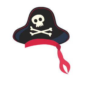 Hat Pirate Sticker by Nassau Paradise Island, Bahamas for iOS & Android ...