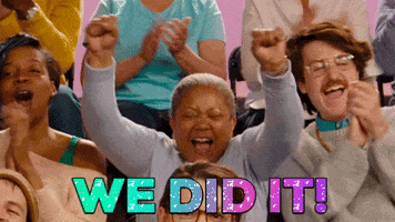 We Did It Congratulations GIF by chuber channel