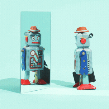 Robot Mirror GIF by Visible