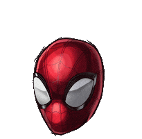 Spiderman Mask Sticker by elilusionista