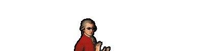 Letters Mozart Sticker by HeadUP