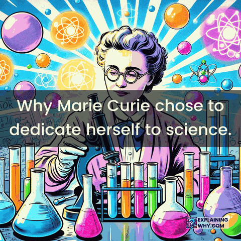 Marie Curie Reasons GIF by ExplainingWhy.com