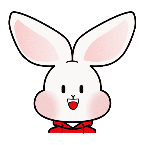 Happy Bunny Sticker by J&T Express Indonesia