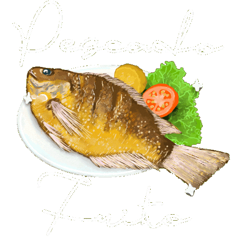 Fried Fish Comida Sticker