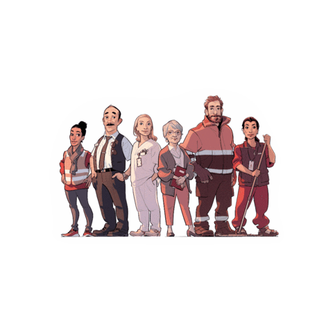 Fagforbundet Sticker