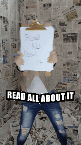 Breaking News Newspaper GIF by Crissy Conner
