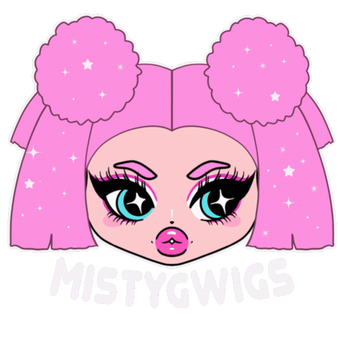 Misty G Wigs Sticker by Brenfi