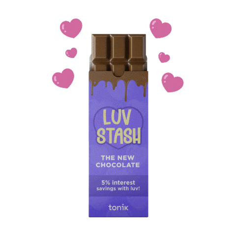 Heart Chocolate Sticker by Tonik Bank