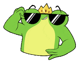 Awesome Sunglasses Sticker by Fraffrog