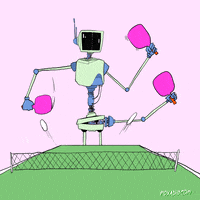 ping pong robot GIF by Animation Domination High-Def