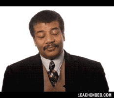 Celebrity gif. Neil DeGrasse Tyson flips his hands up and flicks his wrists in a gesture of ambivalence.