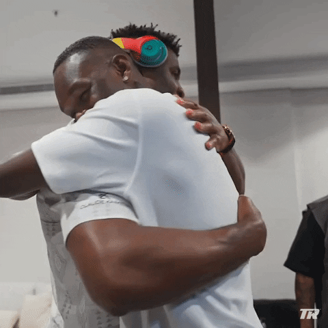 Israel Adesanya Hug GIF by Top Rank Boxing