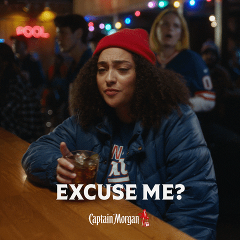 Excuse Me What GIF by Captain Morgan