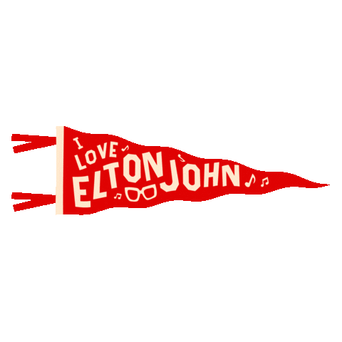 Tiny Dancer Glastonbury Sticker by Elton John