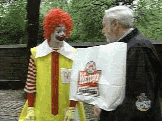 Ronald Mcdonald Fight GIF - Find & Share on GIPHY