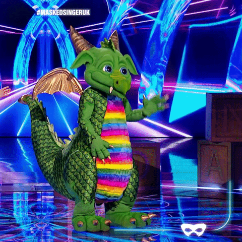 Rainbow Dragon GIF by The Masked Singer UK