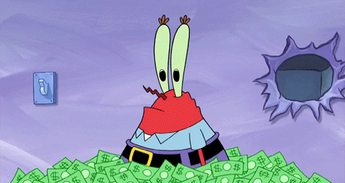 Mr Krabs Reaction GIF by SpongeBob SquarePants