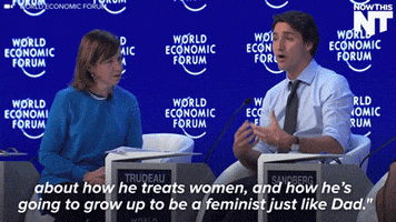 justin trudeau feminism GIF by NowThis 
