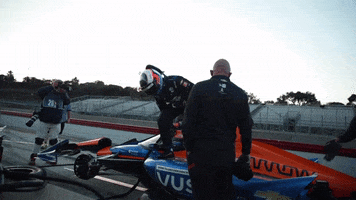 Getting Out Jump GIF by Arrow McLaren IndyCar Team