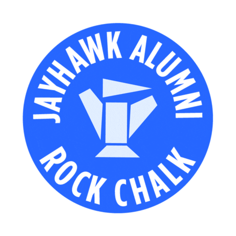 Ku Rock Chalk Sticker by University of Kansas