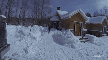 snow falling GIF by Outside TV
