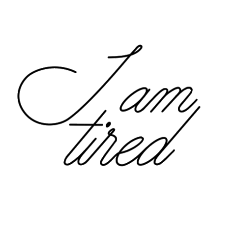Tired Like A Stone Sticker by Remember Sports