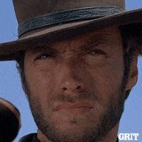 Squinting Clint Eastwood GIF by GritTV - Find & Share on GIPHY
