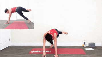 mobilitychick yoga exercise booty flow GIF