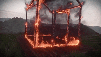 Burning House On Fire GIF by Petit Biscuit