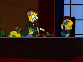 The Simpsons Money GIF