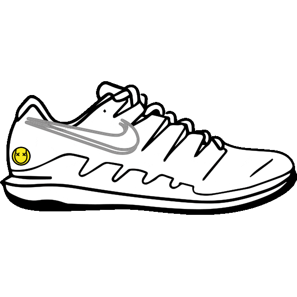 Nike Running Shoes Drawing
