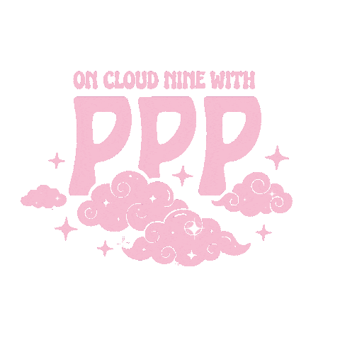 Oncloudnine Sticker by Pink Palm Puff