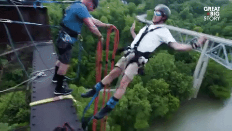 Great Big Story crazy adventure wild leap GIF