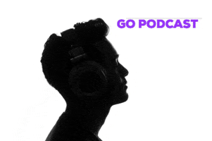 LaunchPodMedia podcast media headphones podcasting GIF