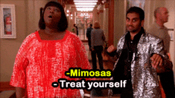 Mimosa Treat Yourself GIF