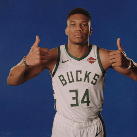 Giannis Antetokounmpo Basketball GIF by Milwaukee Bucks - Find & Share on GIPHY